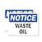 Signmission Waste Oil, 10 in W x Rectangle, Plastic OS-2PACK-NS-P-710-L-16869 - alternate 1